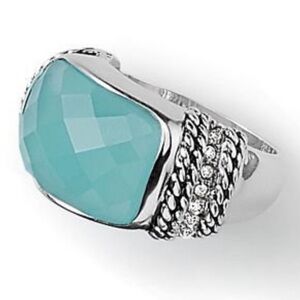 Lia Sophia Big Chill Vintage Cocktail Ring -Size 7